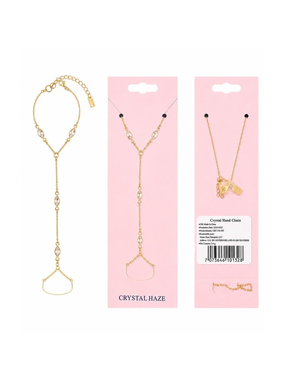 NWT Crystal Haze Hand Chain